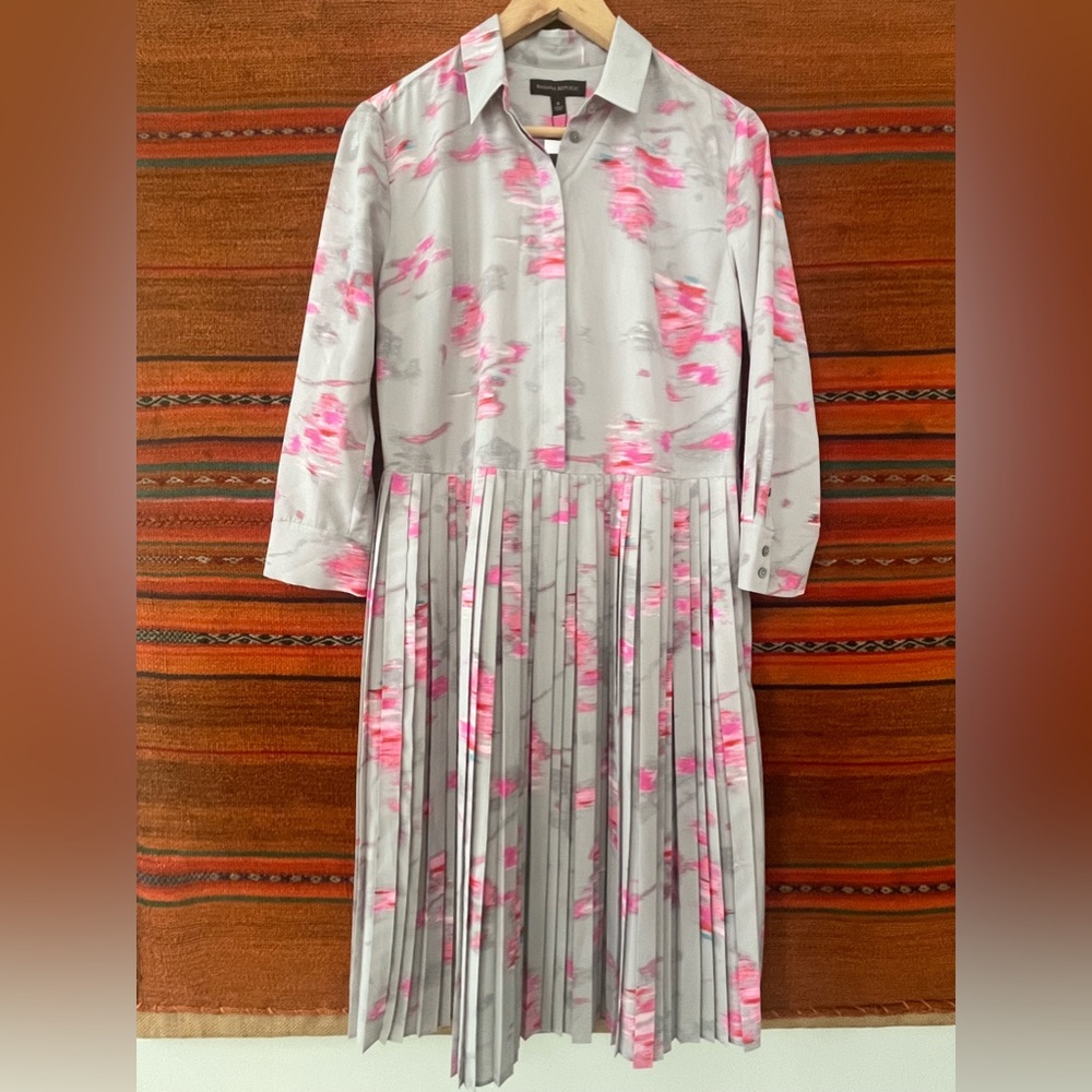 NWT Banana Republic Pleaded Midi Dress Size 6